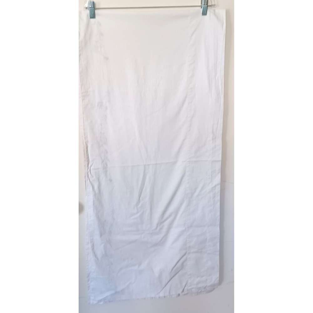 Floral Embroidered Valance Curtain JC Penney Cottage Farmhouse 18x84 White - Picture 4 of 7